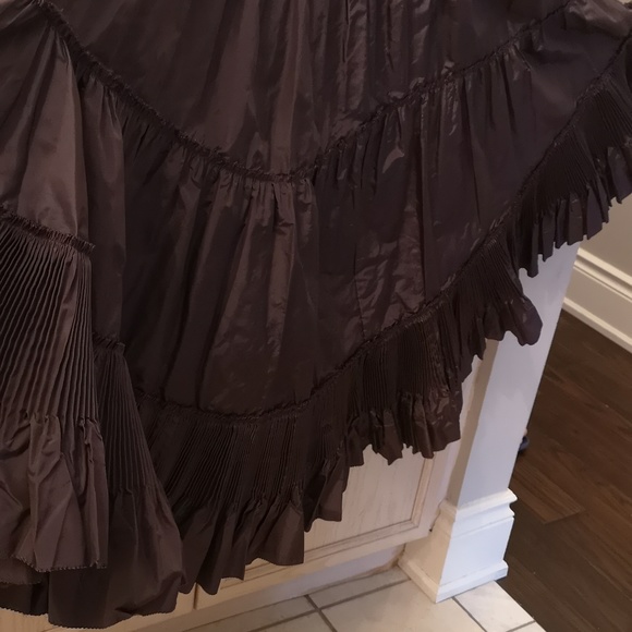 BOTTEGA VENETA Ruched Silk Taffeta Dress Size USM/ 38 Euro.  Will fit S/M/L/XL - Picture 3 of 10